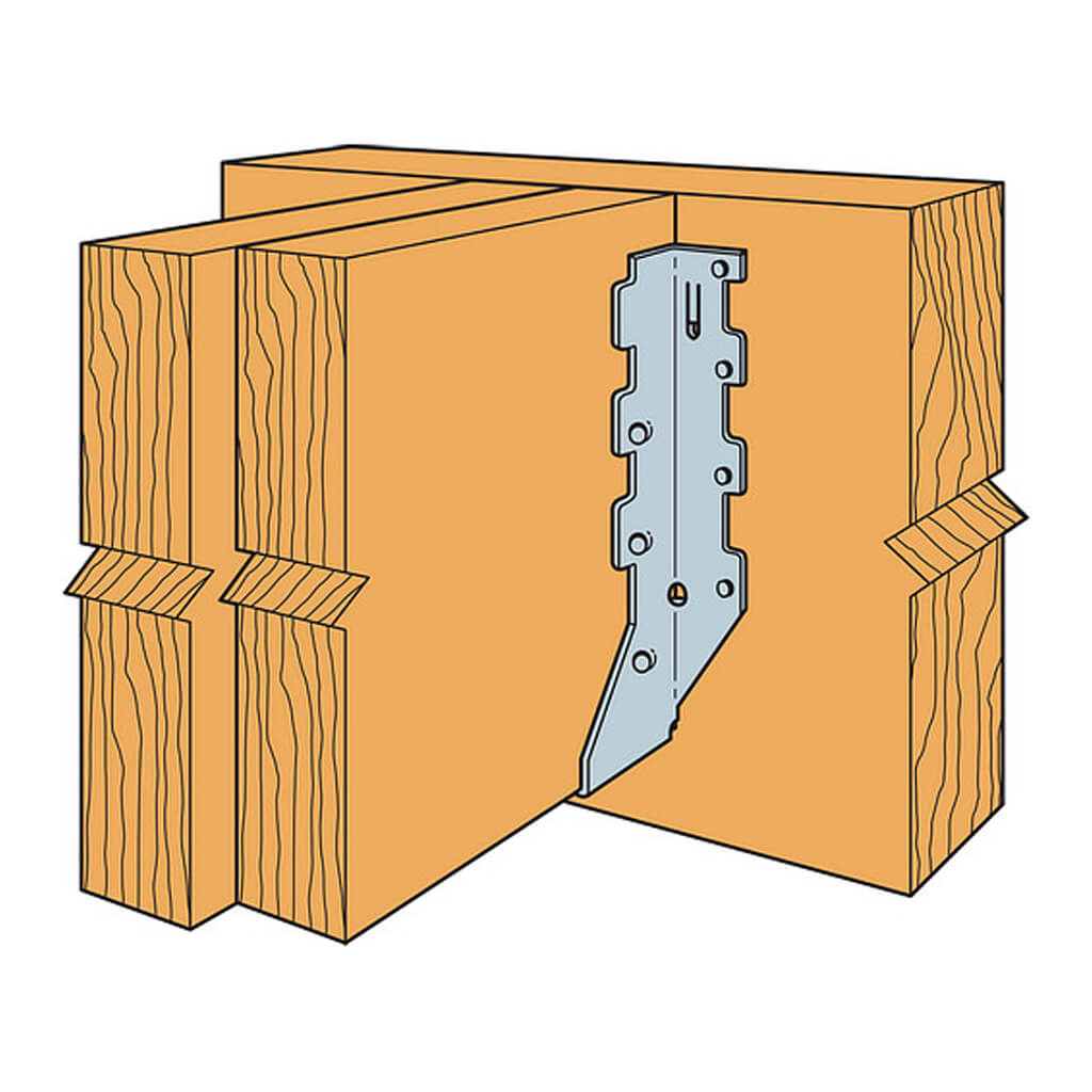 SIMPSON Strong-Tie LUS210-2 Double 2 in. x 10 in. 18-Gauge G90 Galvanized Double-Shear Face-Mount Joist Hanger(50-Pack)