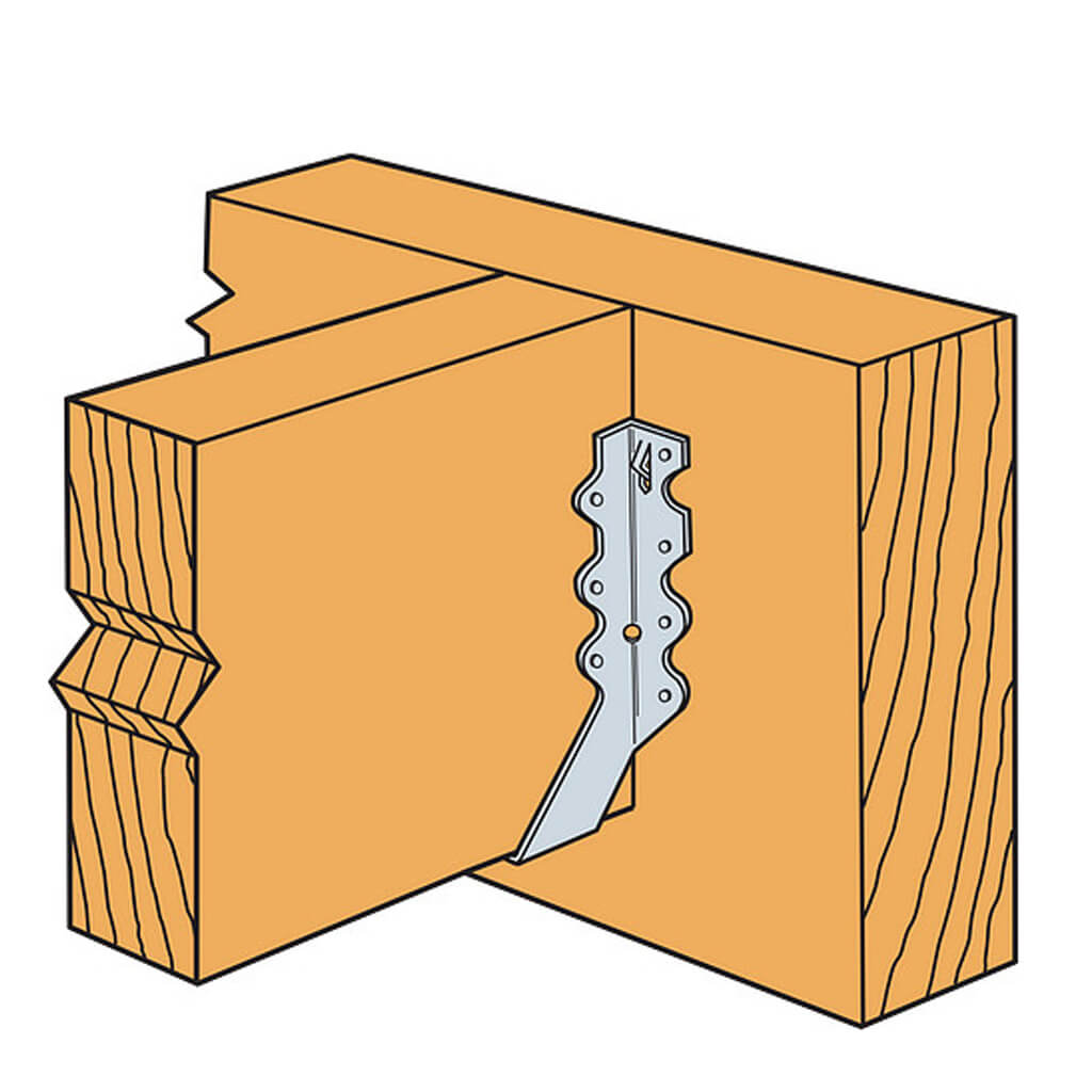 SIMPSON Strong-Tie LU28 Single 2 in. x 8 in. 20-Gauge G90 Galvanized Standard Face-Mount Joist Hanger (100-Pack)