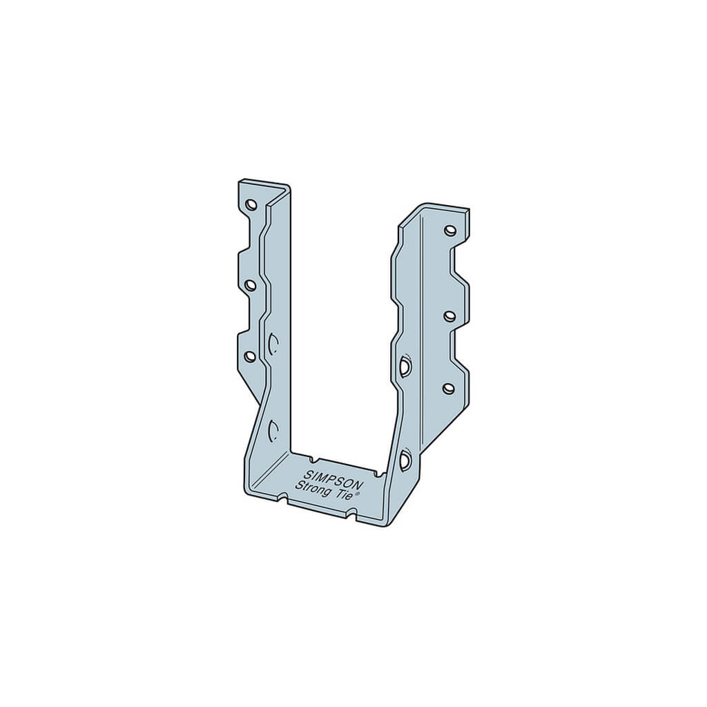 SIMPSON Strong-Tie LU28-2L Double 2 in. x 8 in. 20-Gauge G90 Galvanized Double-Shear Face-Mount Joist Hanger (50-Pack)