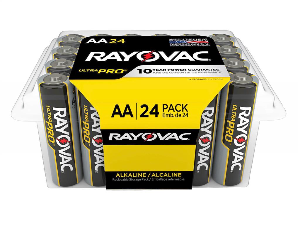 RAYOVAC ULTRA-PRO Alkaline AA Battery (24-Pack)