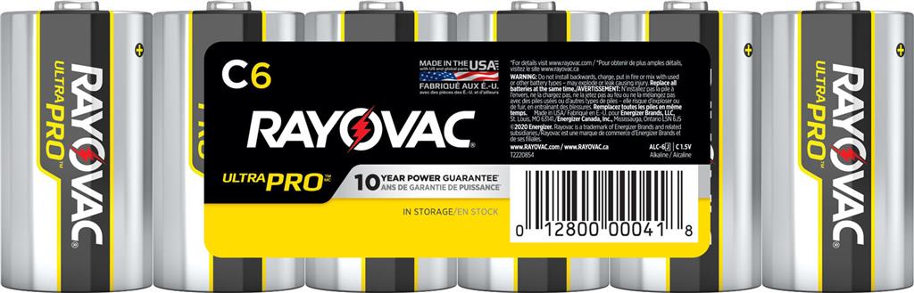 RAYOVAC ULTRA-PRO Alkaline C Battery (6-Pack)