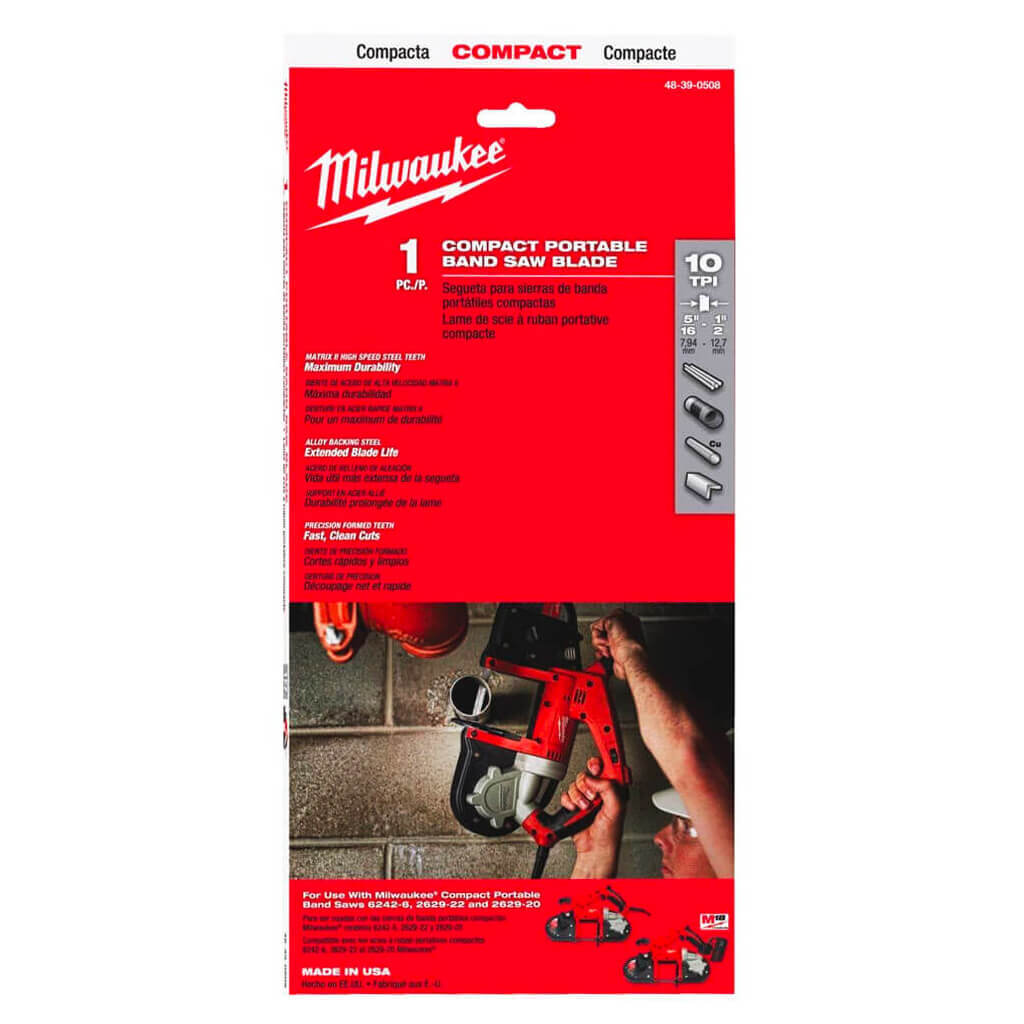 Milwaukee 48-39-0508 35-3/8 in. 10 TPI Thick Metal Band Saw Blade