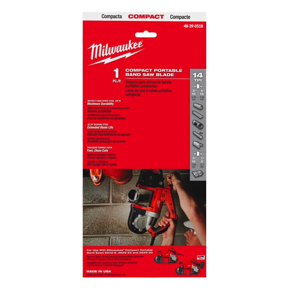 Milwaukee 48-39-0518 35-3/8 in. 14 TPI Thin Metal Band Saw Blade