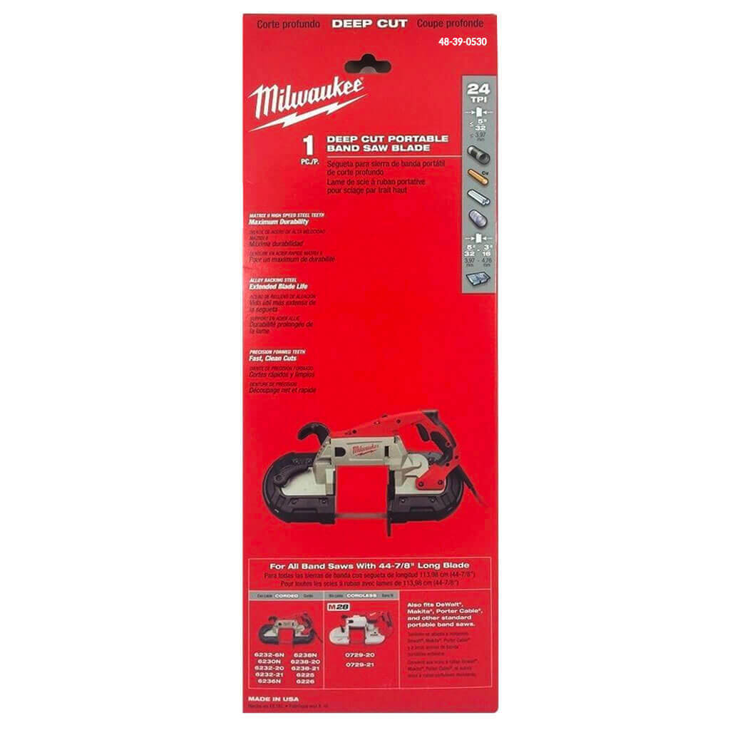 Milwaukee 48-39-0530 44-7/8 in. 24 TPI Thin Metal Band Saw Blade