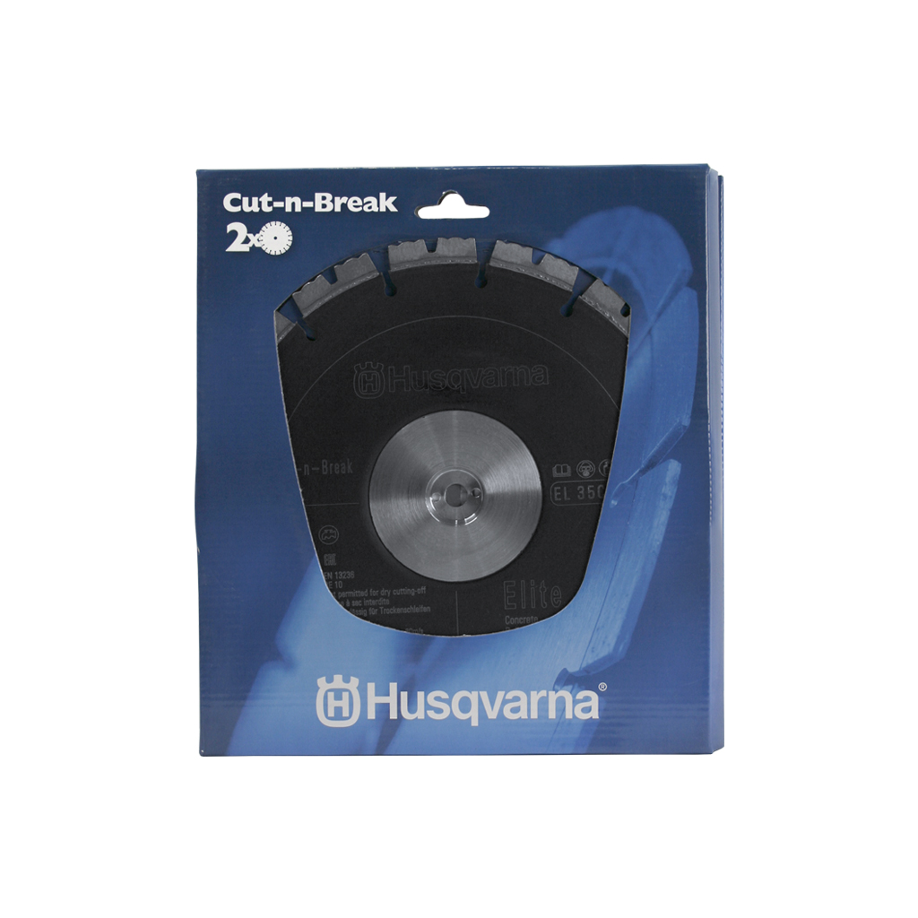 Husqvarna 597808001 9 in. Diamond Grit Segmented CUT-N-BREAK Wet Concrete Cutting Saw Blade Set for the Husqvarna K760 & K3000 Power Cutters (2-Pack)