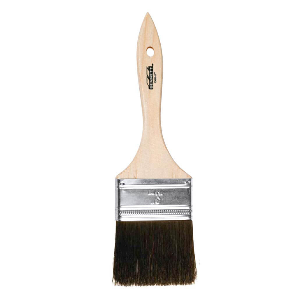 Bennett C60-3 3 in. Black Pure Bristle Straight Paint Brush