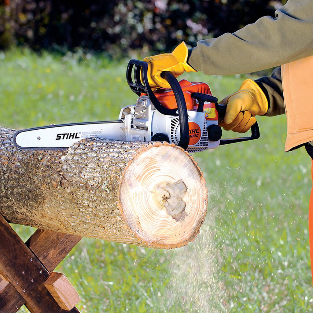 STIHL MS180C-BE 32cc 16 in. Lightweight Easy2Start Gasoline-Powered Compact Chainsaw