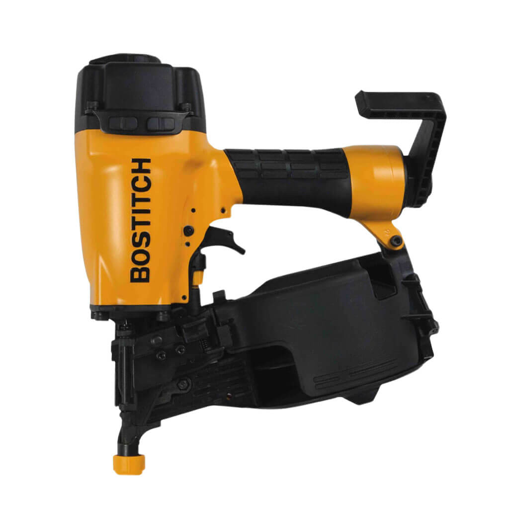 BOSTITCH N66C-1 1-1/4 in. to 2-1/2 in. 15-Degree Pneumatic Coil Siding Nailer with Aluminum Housing