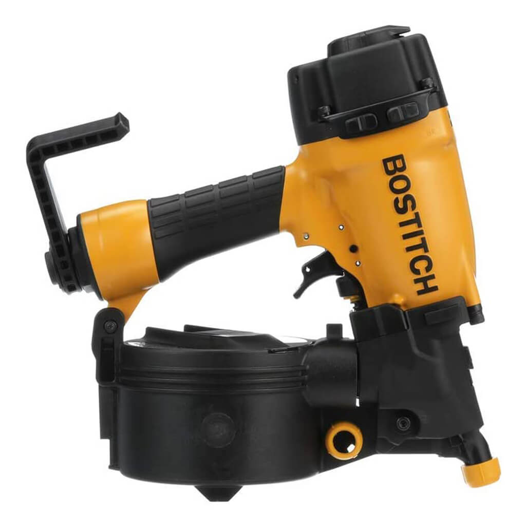 BOSTITCH N66C-1 1-1/4 in. to 2-1/2 in. 15-Degree Pneumatic Coil Siding Nailer with Aluminum Housing