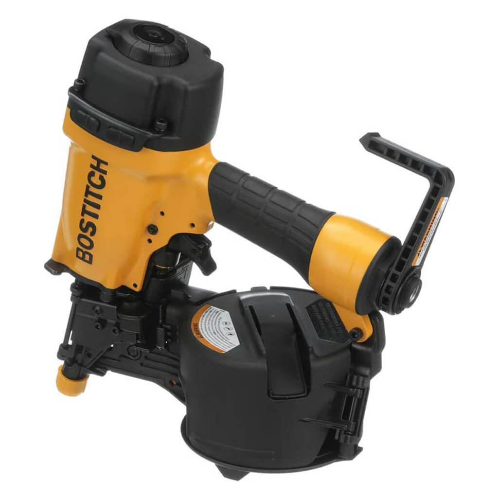 BOSTITCH N66C-1 1-1/4 in. to 2-1/2 in. 15-Degree Pneumatic Coil Siding Nailer with Aluminum Housing