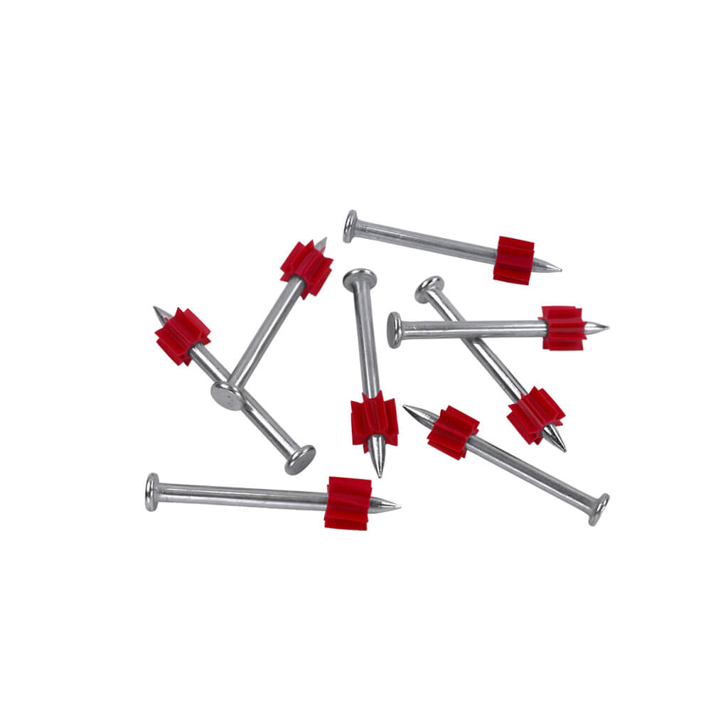DuraDrive 1-7/8 in. x .300 in. Bright Finish Flat Head Fluted Concrete and Steel Drive Pins (100-Pack)