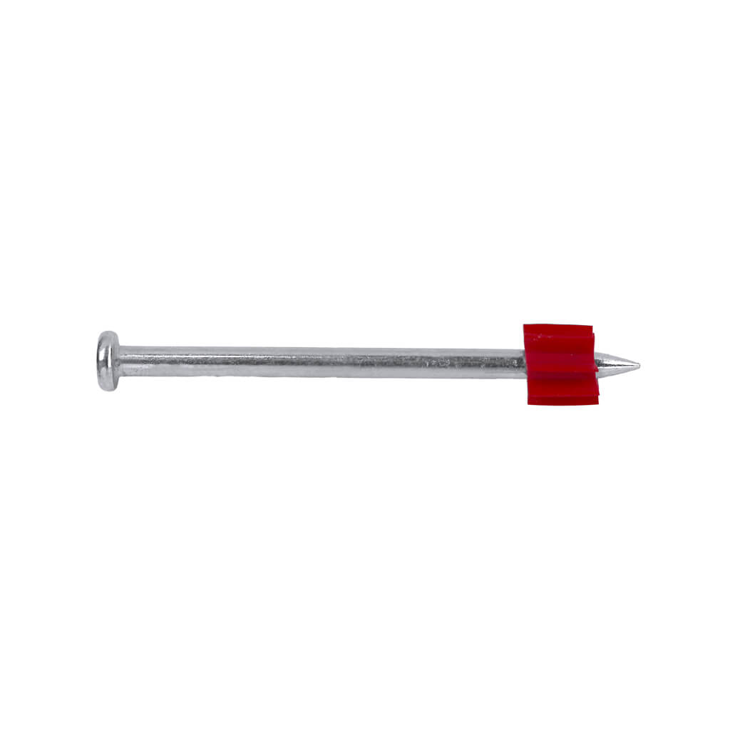 DuraDrive 2-1/2 in. x .300 in. Bright Finish Flat Head Fluted Concrete and Steel Drive Pins (100-Pack)