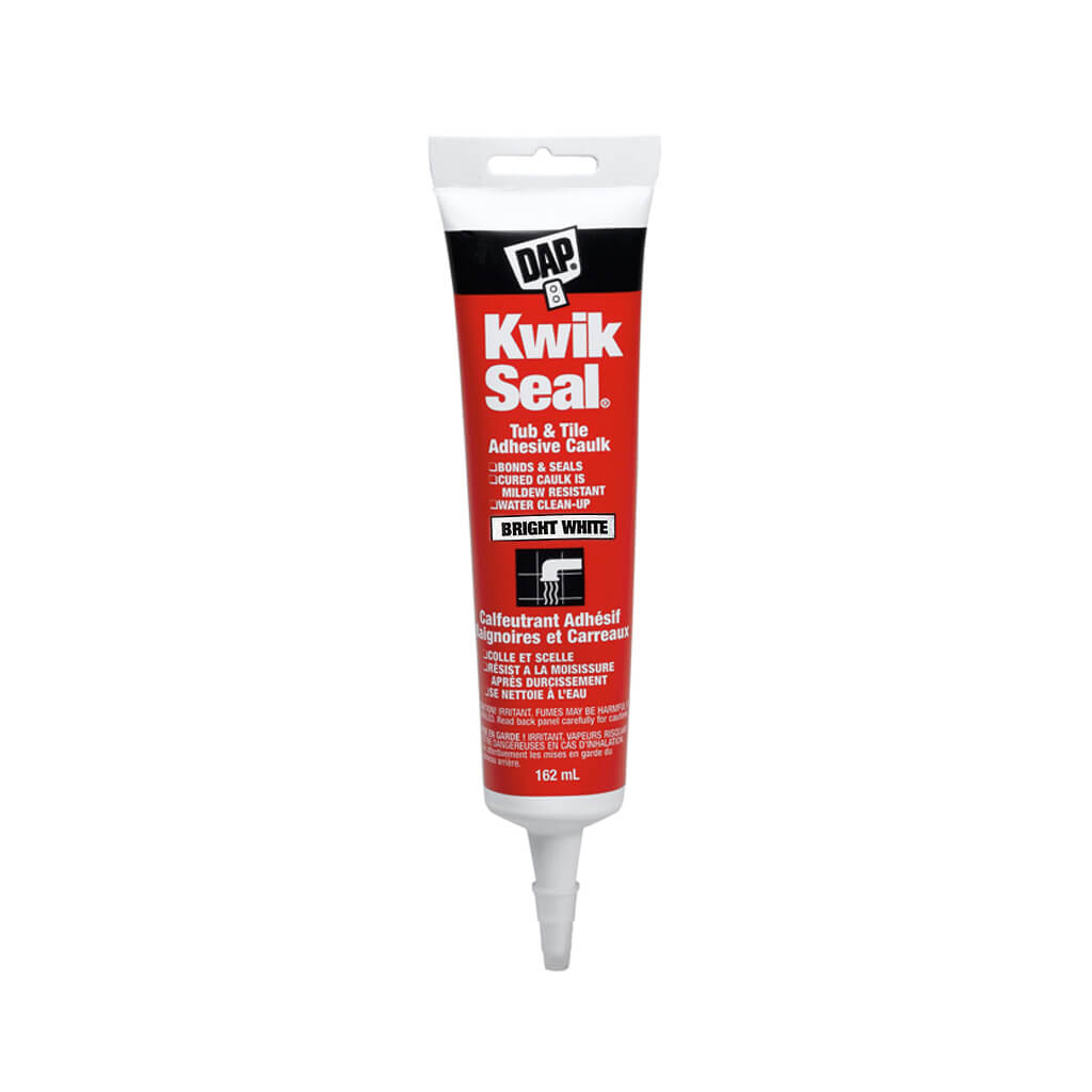 DAP 74853 162mL KWIK SEAL Bright White Tub and Tile Adhesive Caulk