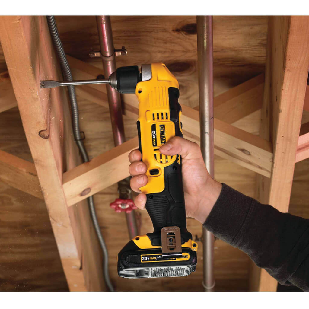 DEWALT DCD740B 20-Volt MAX Lithium-Ion 3/8 in. Cordless Right Angle Drill/Driver (Tool Only)