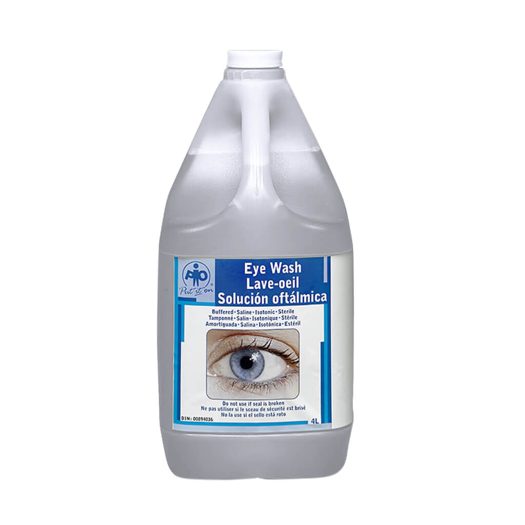 Wasip F4501189 4-Litre First Aid Eyewash Sterile Solution Jug