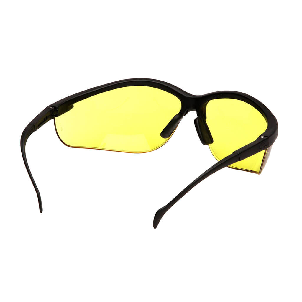 Pyramex SB1830S Venture ll Black Frame Safety Glasses with Amber Lens