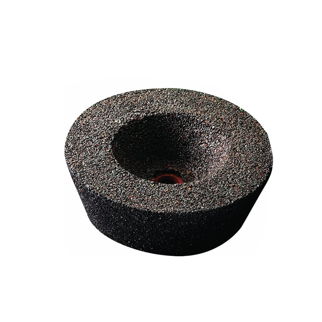 SAIT 26024 6 in. x 2 in. x 5/8-11 in. C16 Metal Backed Tough Grinding Cup Stone