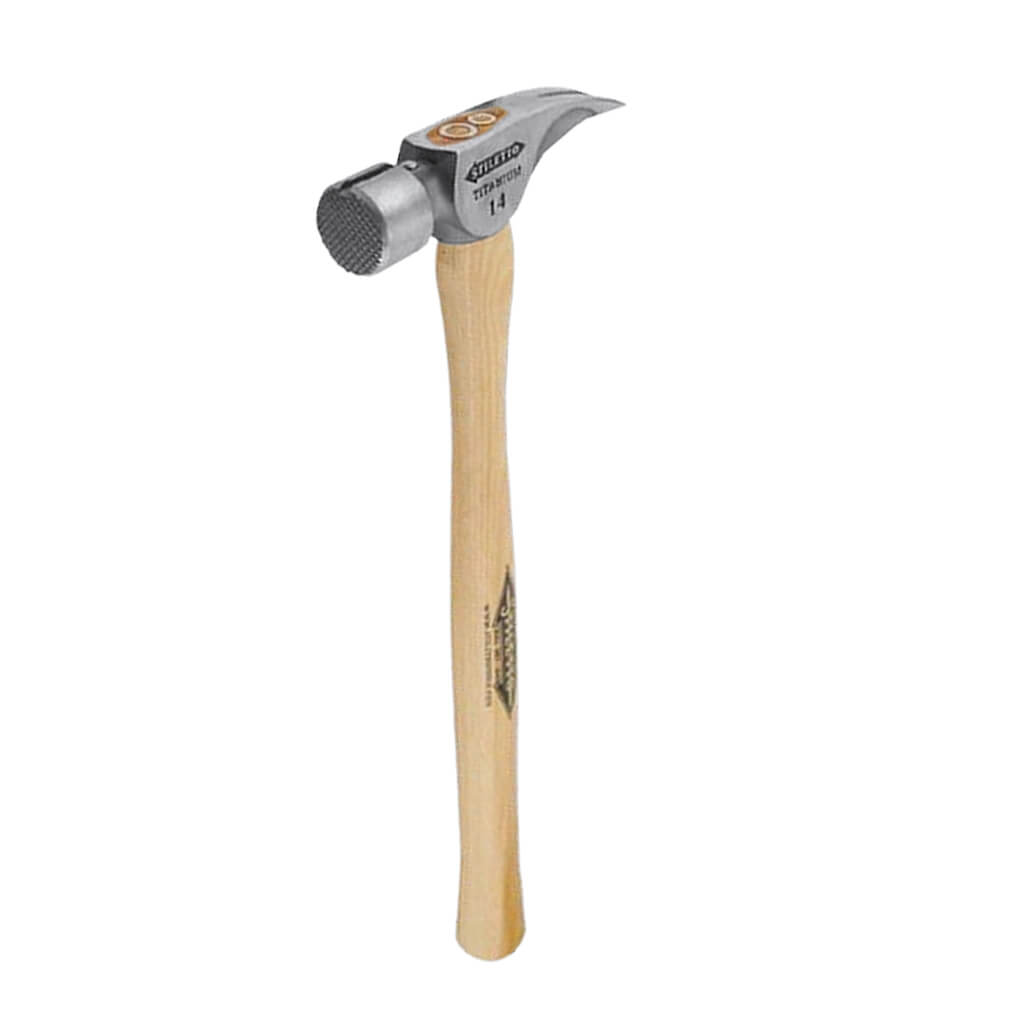 Stiletto TI14MS 14 oz. 18 in. Straight Titanium Milled Face Framing Hammer