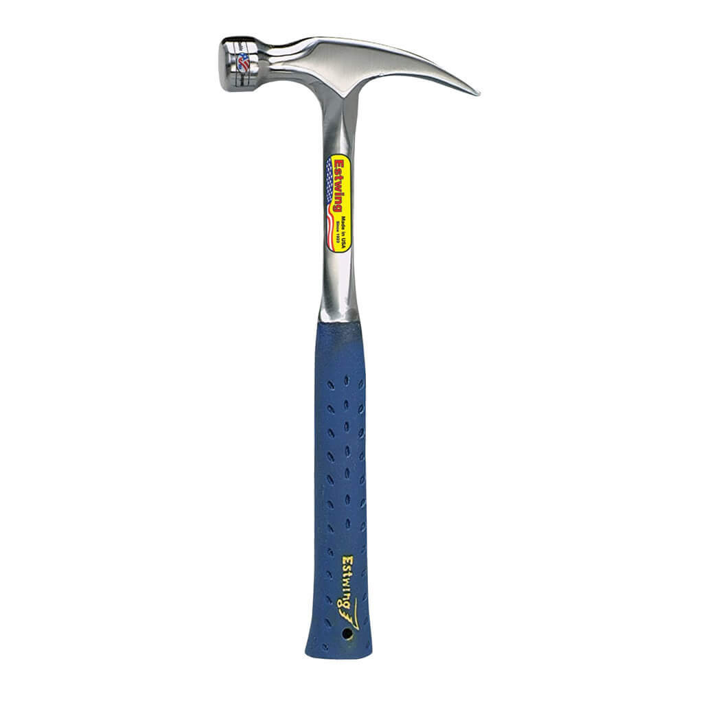 Estwing E3-22S 22 oz. x 16 in. Smooth Face BLUE SHOCK REDUCTION GRIP Solid Steel Claw Framing Hammer