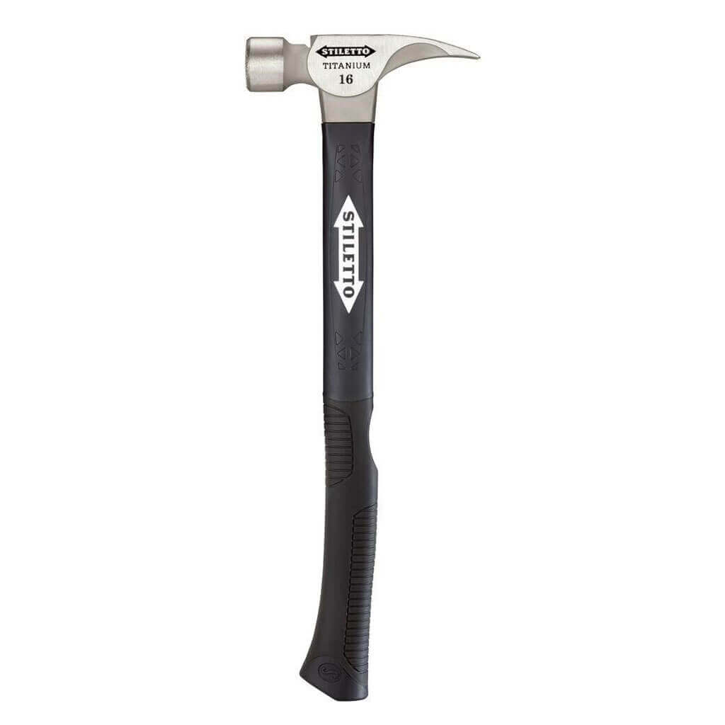 Stiletto TI16MC-F 16 oz. 18 in. Curved Fibreglass Handle Titanium Milled Face Framing Hammer