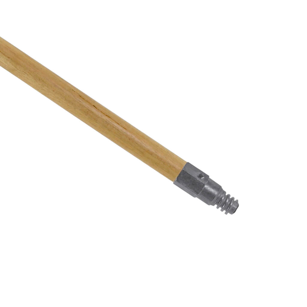 M2 FH-W354MT 54 in. x 15/16 in. Threaded Wooden Metal Tip Broom and Mop Handle