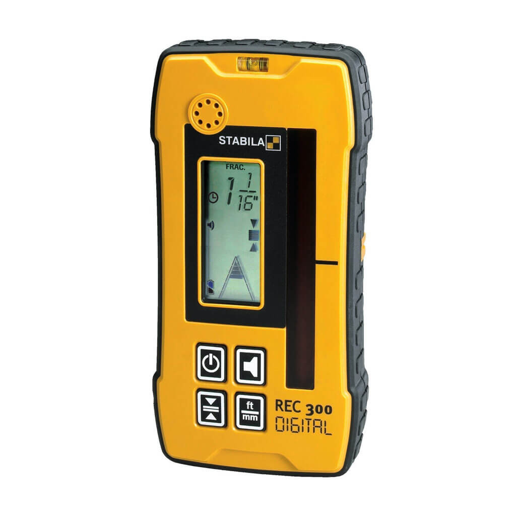 STABILA 07430 REC 300 De-Tech Digital Rotating Laser Receiver with Bracket