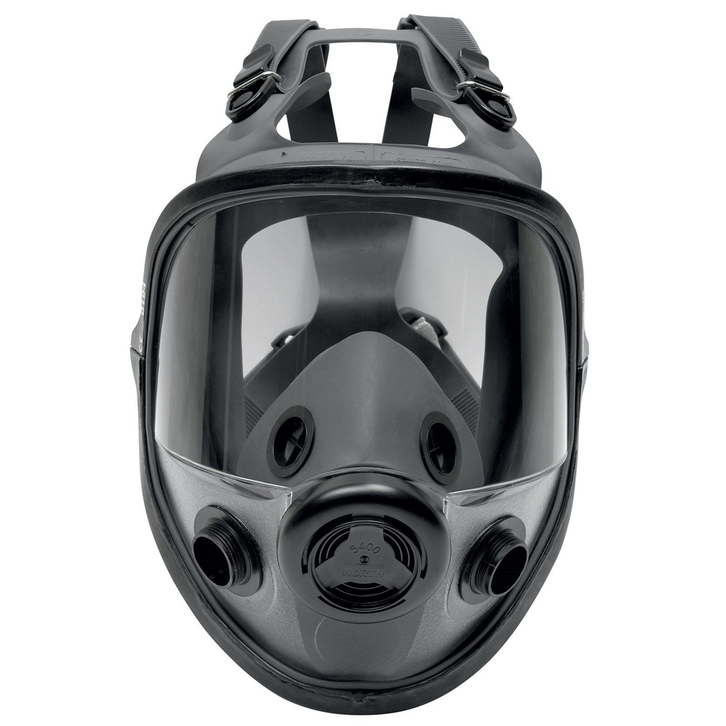 North 54001 Medium/Large Dual Cartridge Elastomeric Full Facepiece Mask Respirator (Respirator-Only)