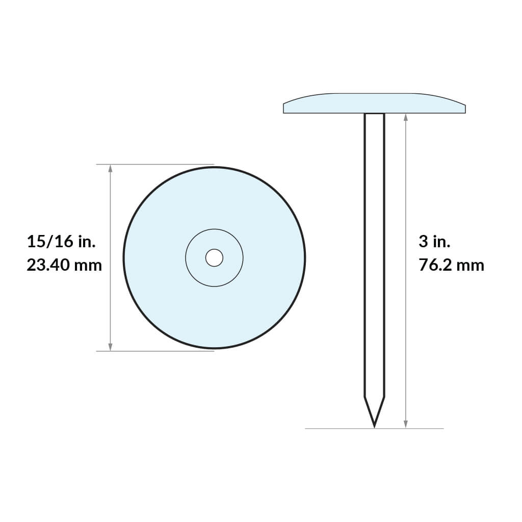 DuraDrive 3 in. Plastic Cap Ring Shank Nails (2,000-Box)