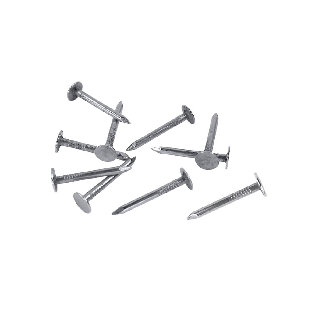 DuraDrive 1-1/4 in. Electro-Galvanized Steel Coated Smooth Shank Roofing Nails (50 lb. per Box)