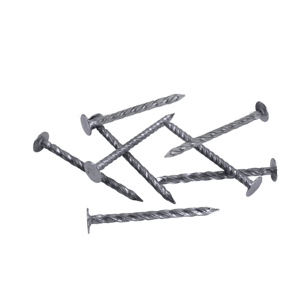 DuraDrive 2 in. Electro Galvanized Steel Coated Spiral Shank Roofing Nails (50 lb. per Box)