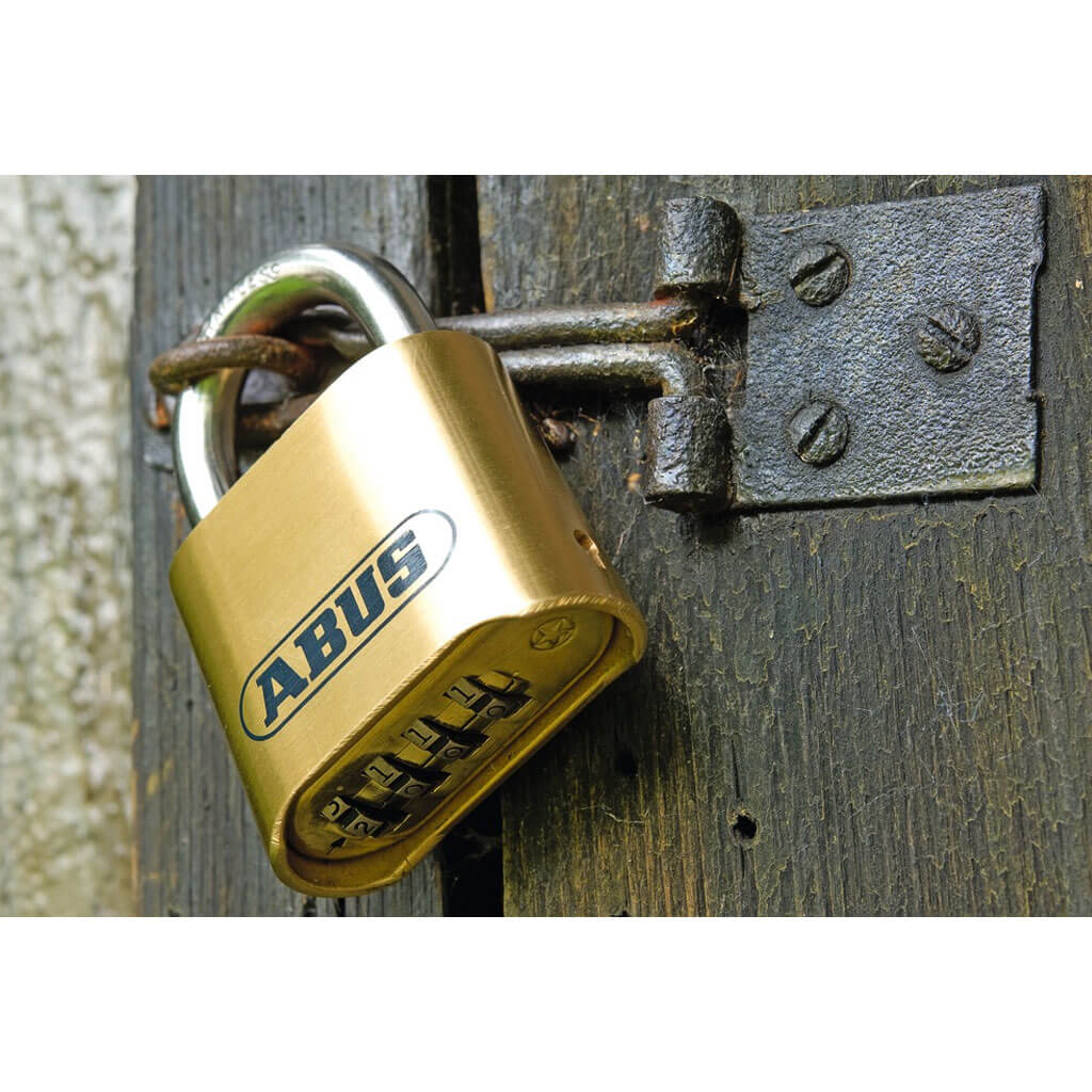 ABUS 180IB/50 2 in. Body x 1 in. Shackle Solid Brass Resettable 4-Dial Combination Padlock