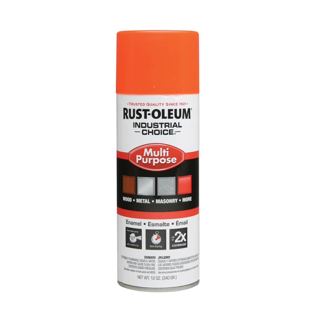 Rust-Oleum 1653830 12 oz. OSHA Safety Orange Multi-Purpose Acrylic Enamel Spray Paint