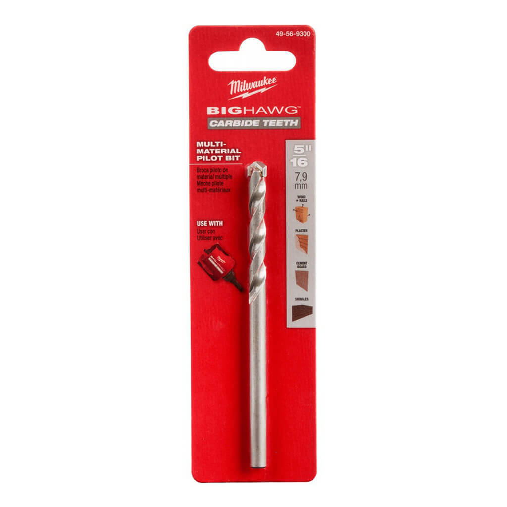 Milwaukee 49-56-9300 5/16 in. BIG HAWG With Carbide Teeth Pilot Bit