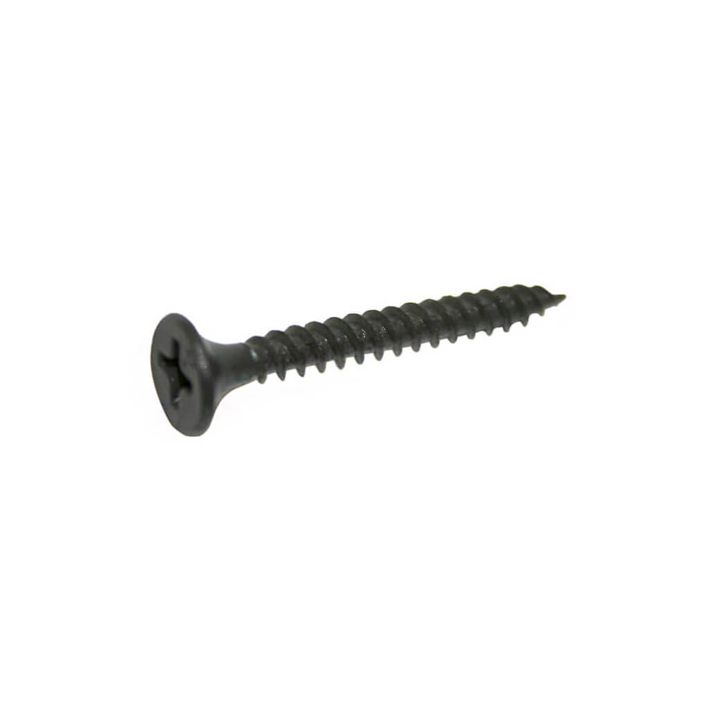 DuraDrive #6 x 1-1/4 in. Black Phosphate Coated Bugle Head Phillips Drive Fine Thread Drywall Screws (8,000-Box)