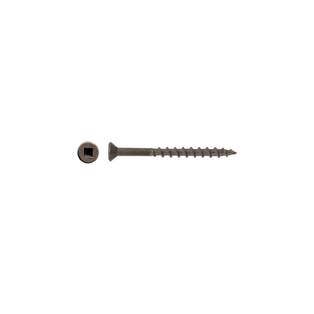 DuraDrive #8 x 2 in. Low Root Flat Head Square Drive Bare Flooring Screws (3,500-Box)