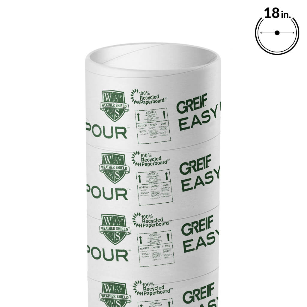 GREIF 18 in. x 12 ft. EasyPour Concrete Forming Tube