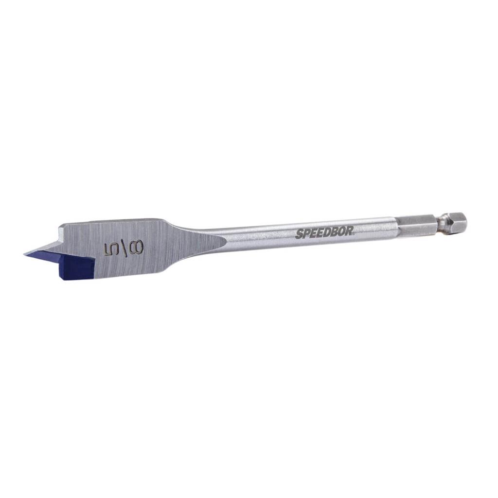 IRWIN 88810 Speedbor 5/8 in. x 6 in. Standard Length Blue Groove Point Spade Bit