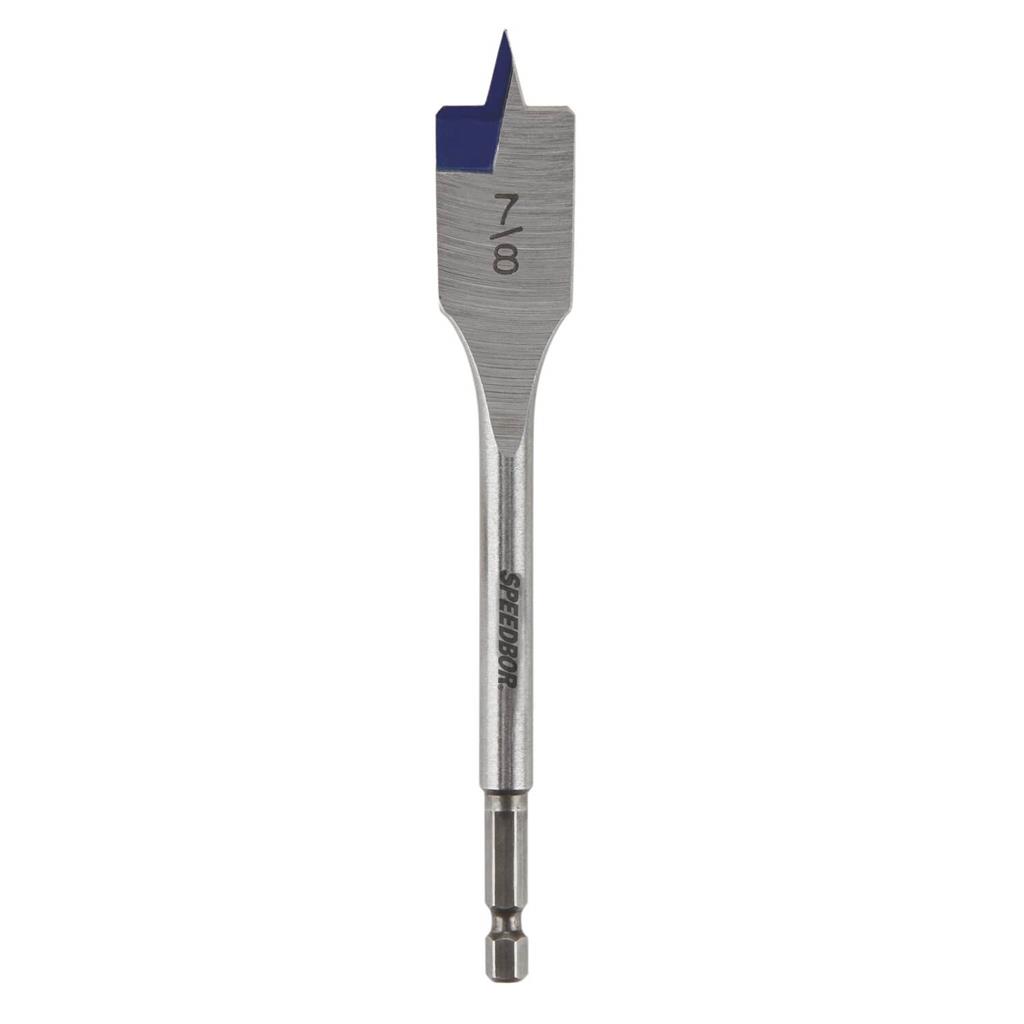 IRWIN 88814 Speedbor 7/8 in. x 6 in. Standard Length Blue Groove Point Spade Bit