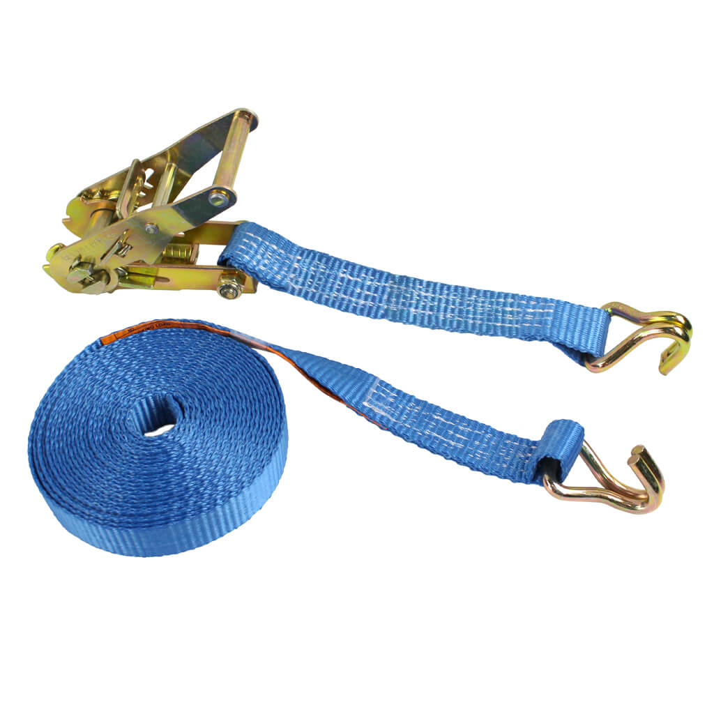 Ben-Mor RSWH1-20 1 in. x 20 ft. Blue Tie-Down Ratchet Strap with Wire Hook 1,100 lbs. Working Load