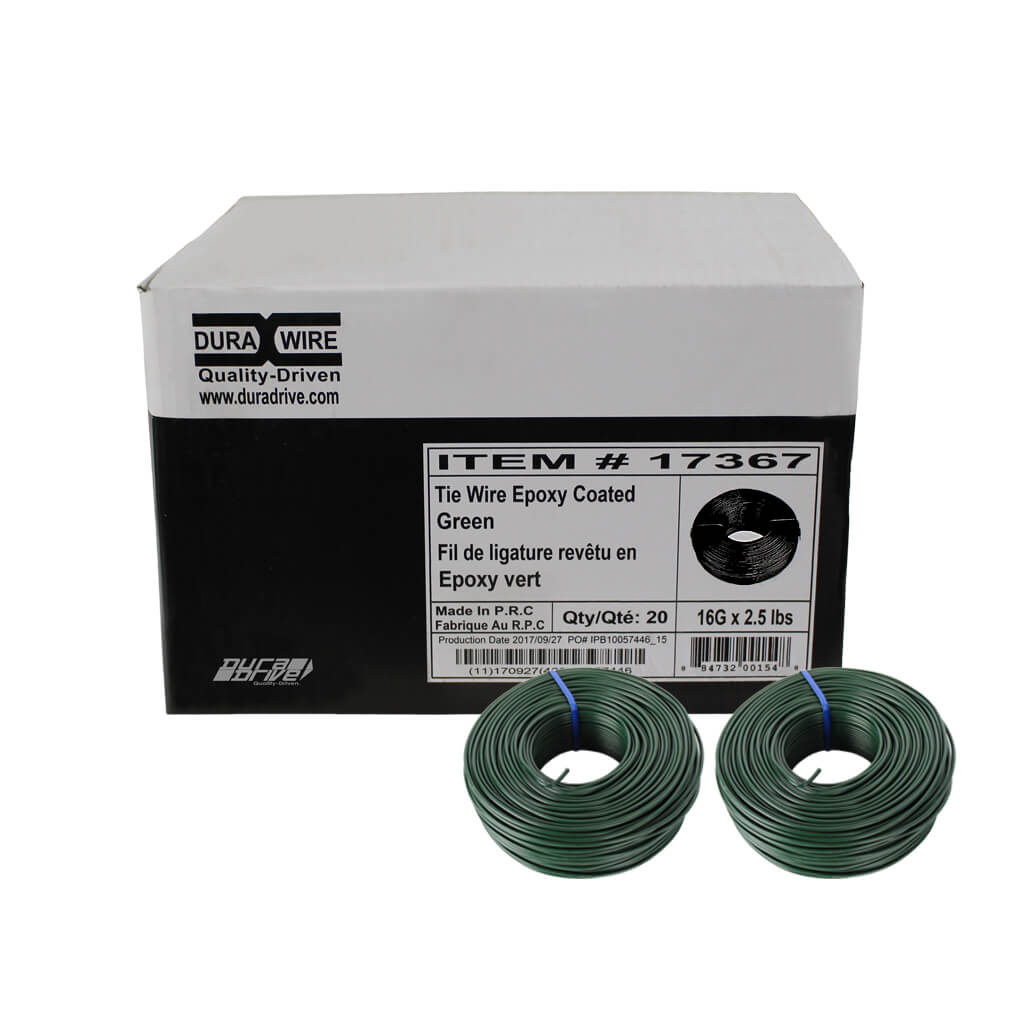 DuraDrive 2.5 lb. 16-Gauge Epoxy Coated Tie Wire (20 Spools per Box)