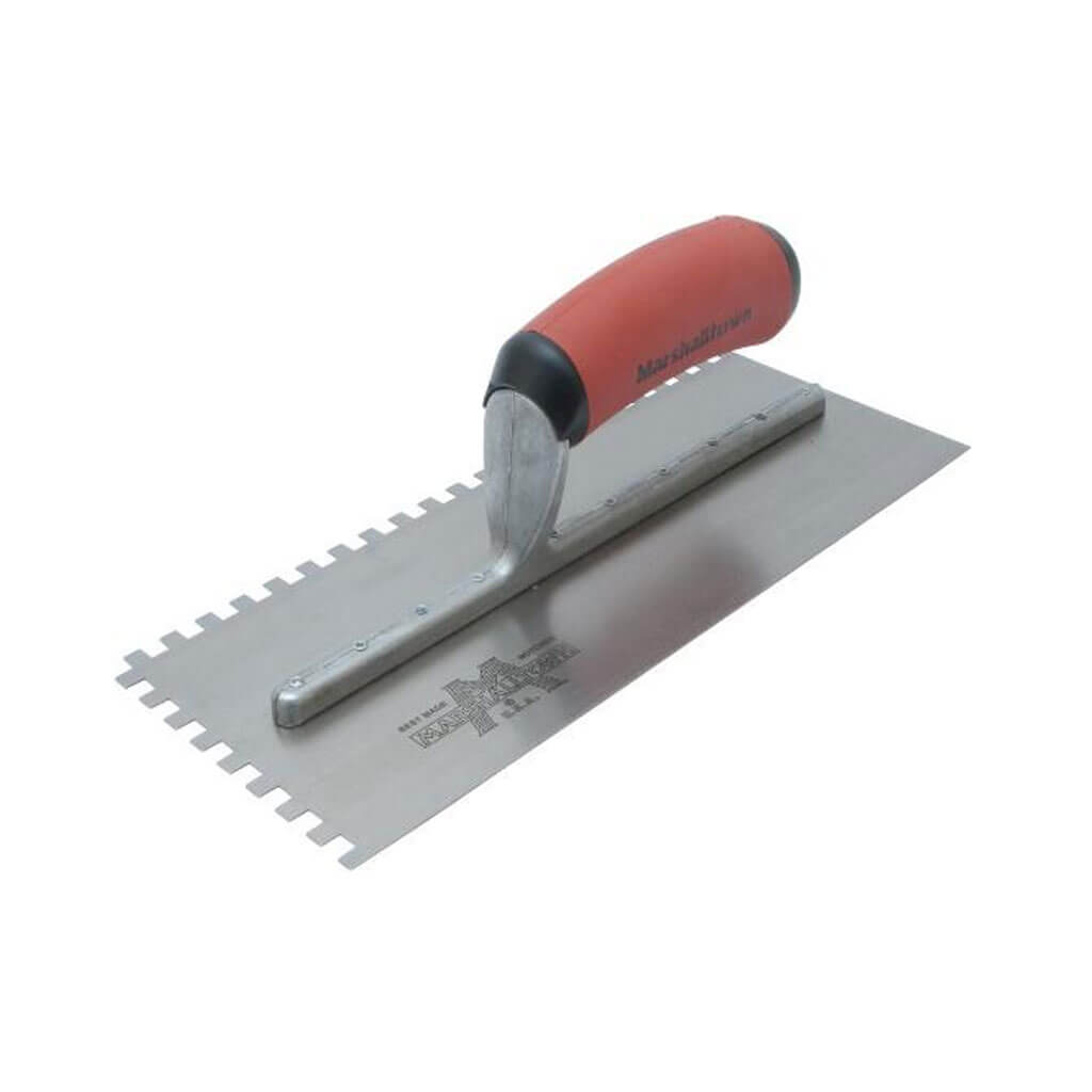 MARSHALLTOWN 15709 1/4 in. Handle Carbon Steel Square-Notched Trowel