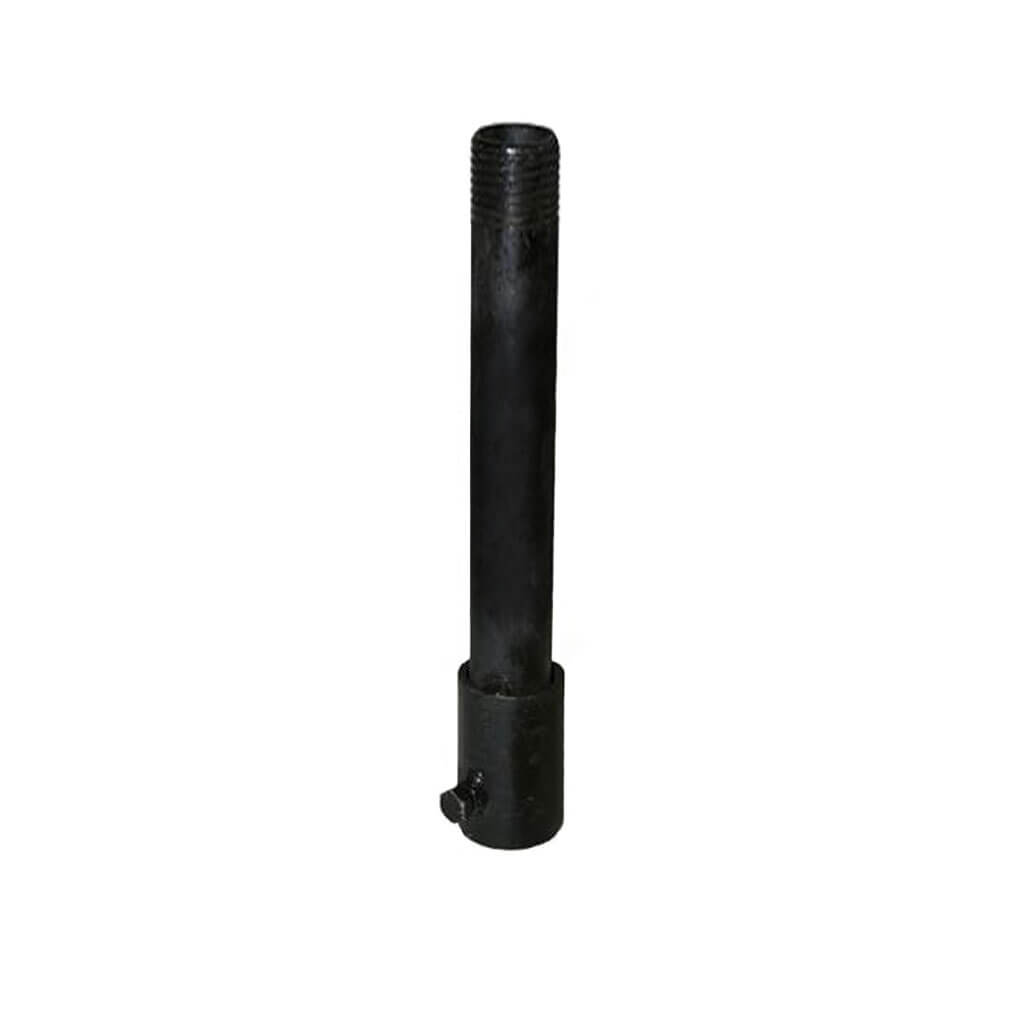 12 in. Black Iron Threaded Waterbox Extension Nipple with Coupling