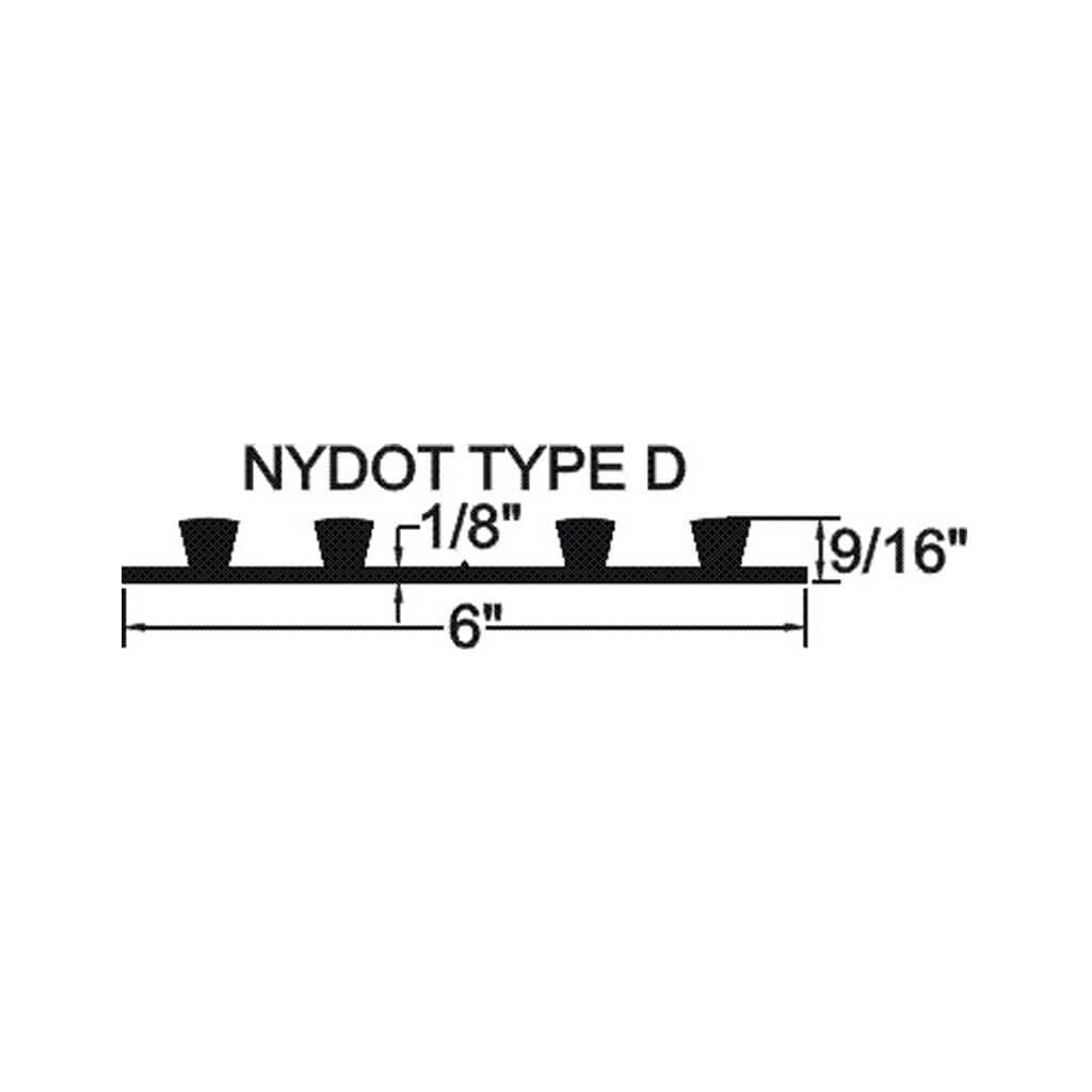 BoMetals BS-618 6 in. x 1/8 in. x 50 ft. Style-776 Base Seal PVC Waterstop