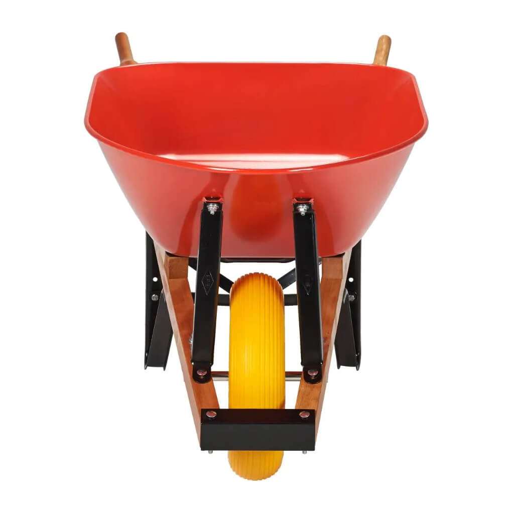ERIE E-1038 6 cu. ft. Steel Tray Wheelbarrow with Flat-Free Tire