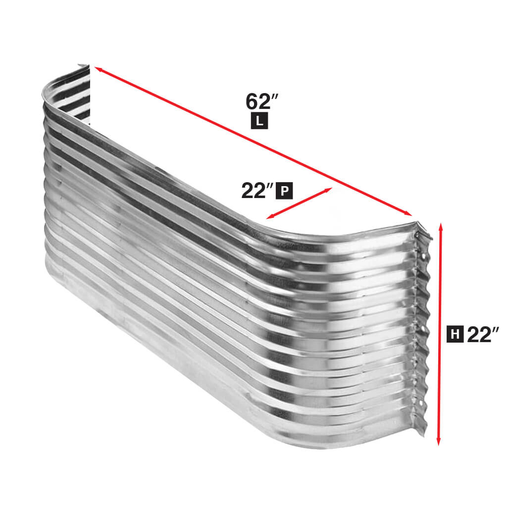 CONQUEST STEEL 62 in. x 22 in. x 22 in. Corrugated Window Well