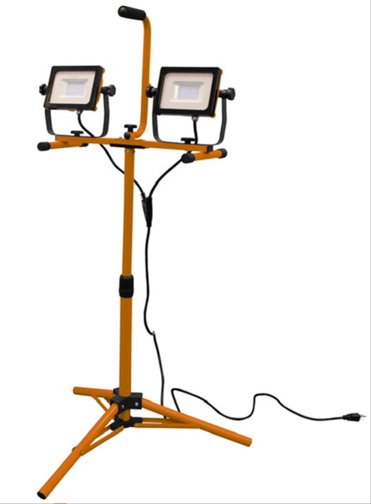 DuraDrive Smd Led Dual Head Worklight W/ Tripod & Stand 2X32W (3000Lm Each)