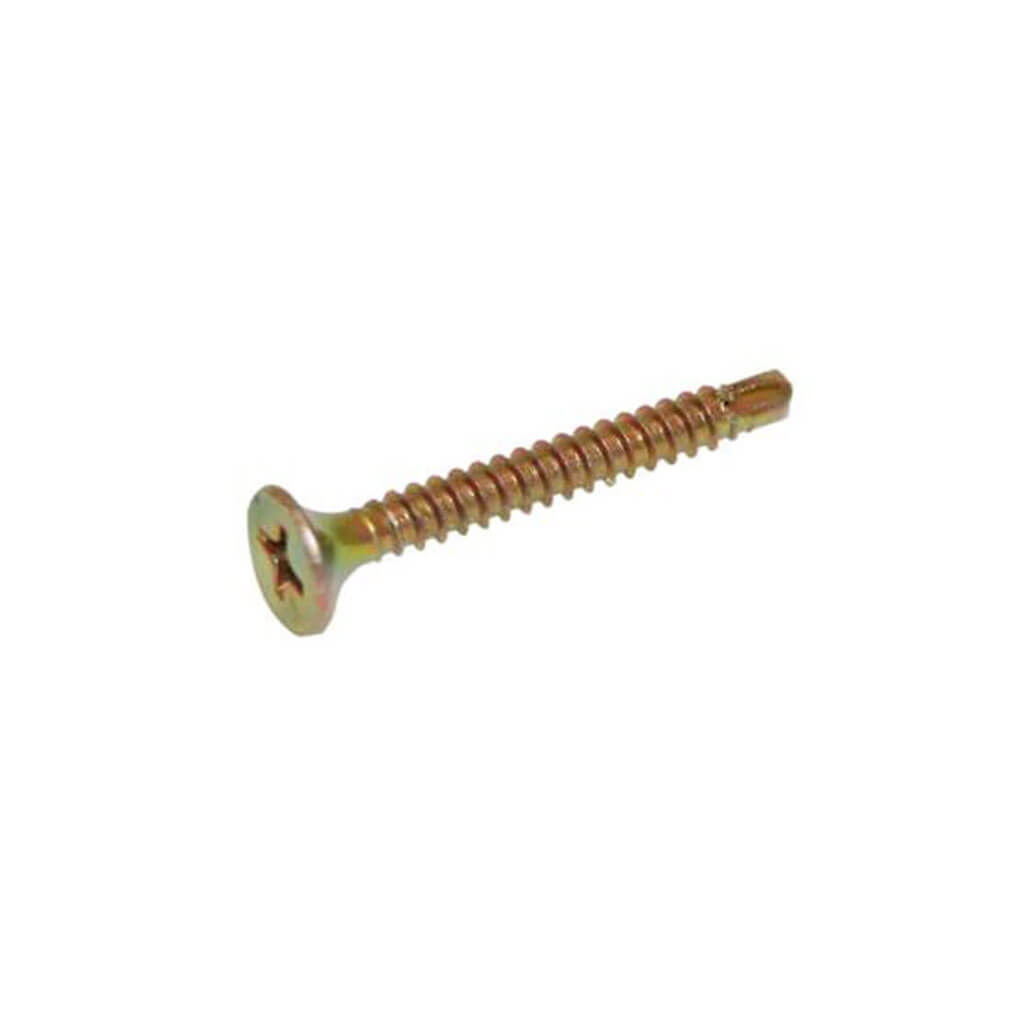 DuraDrive #6 x 1-1/4 in. Yellow Zinc Coated Bugle Head Phillips Drive Drywall Tek Screws (10,000-Box)