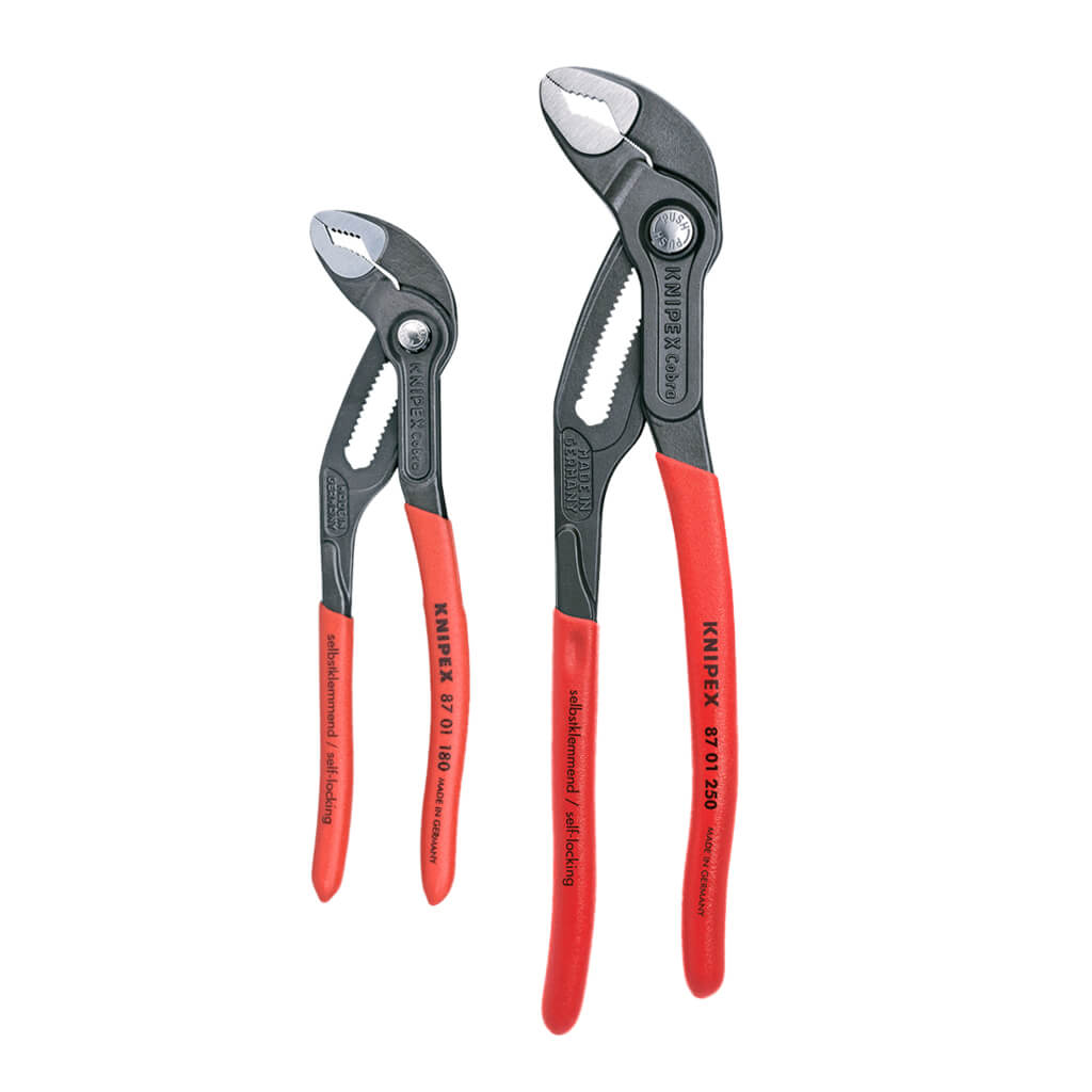 Knipex 00 31 20 V01 Self-Locking Cobra Water Pump Pliers Set (2-Piece)