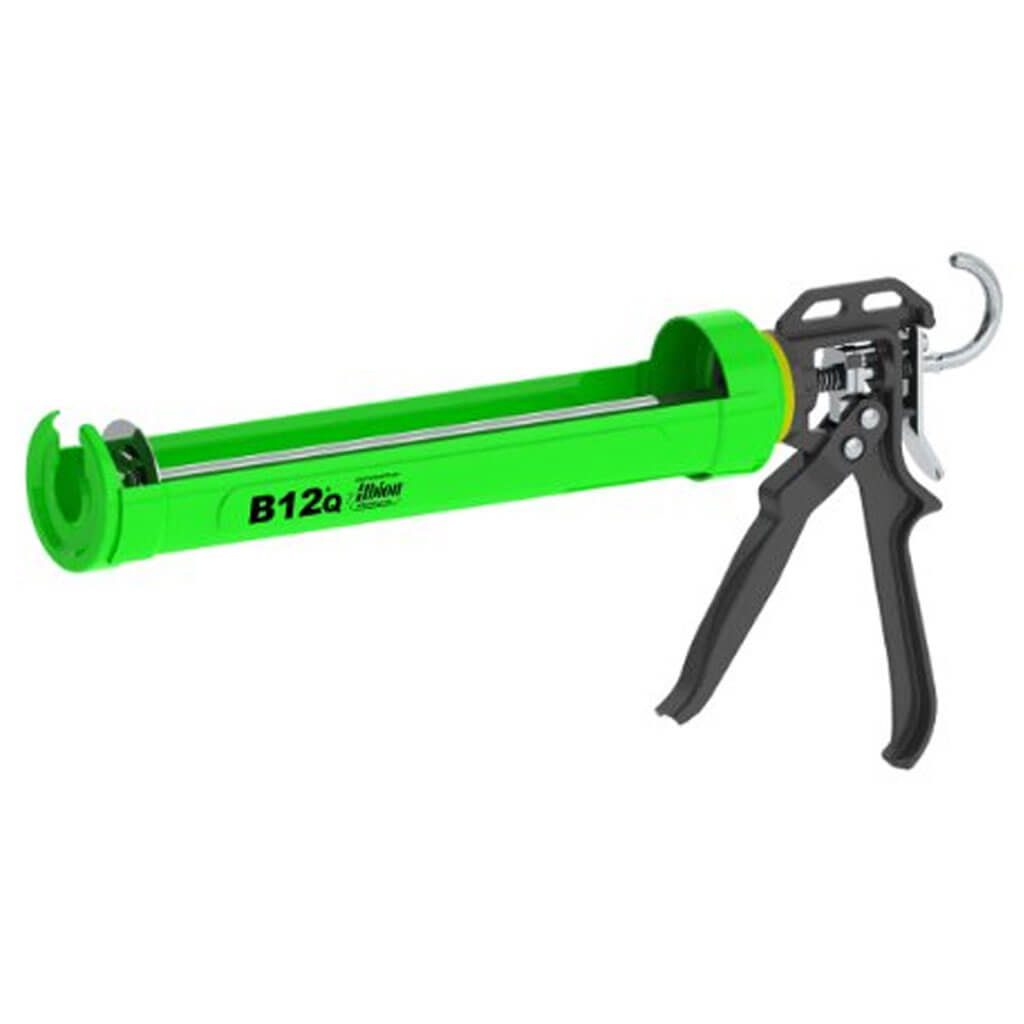 Albion B12Q 900mL Single 12:1 Drive Green Metal Cartridge Manual Caulking Sealant Gun