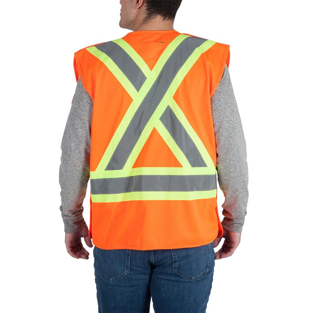 DuraDrive Men's Hi-Vis Class 2 Level 2 Tear-Away Safety Vest with Pockets